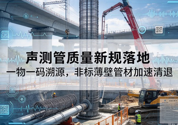 鼓楼声测管质量新规落地，一物一码溯源，非标薄壁管材加速清退